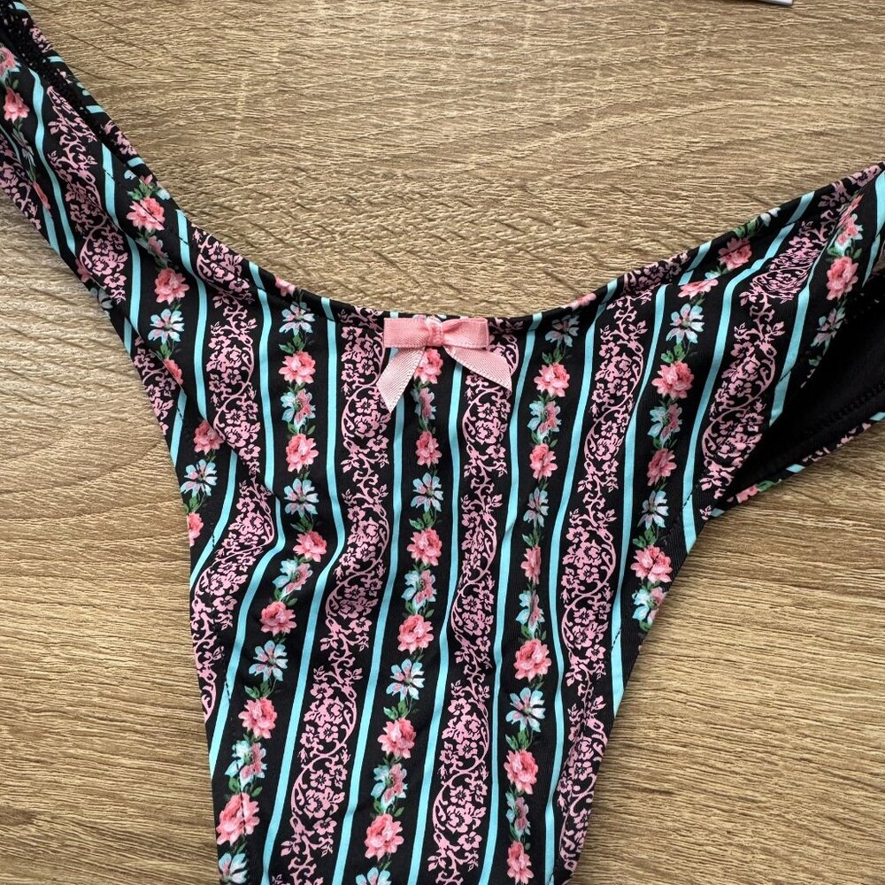 NWT Frankies Bikinis Full Moon Micro Swim Bikini Bottoms Large - Picture 3 of 10
